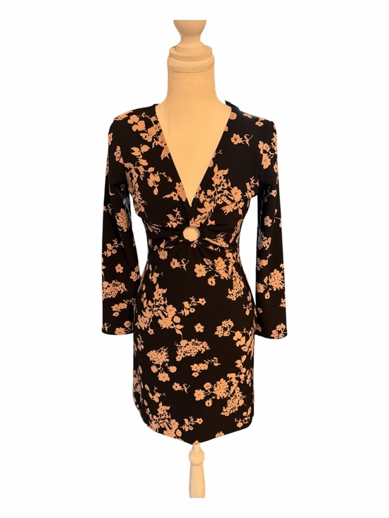 Abercrombie & Fitch Dresses & Skirts - NWT Abercrombie & Fitch Floral Cutout Ring Mini Dress Petite Small SP Black